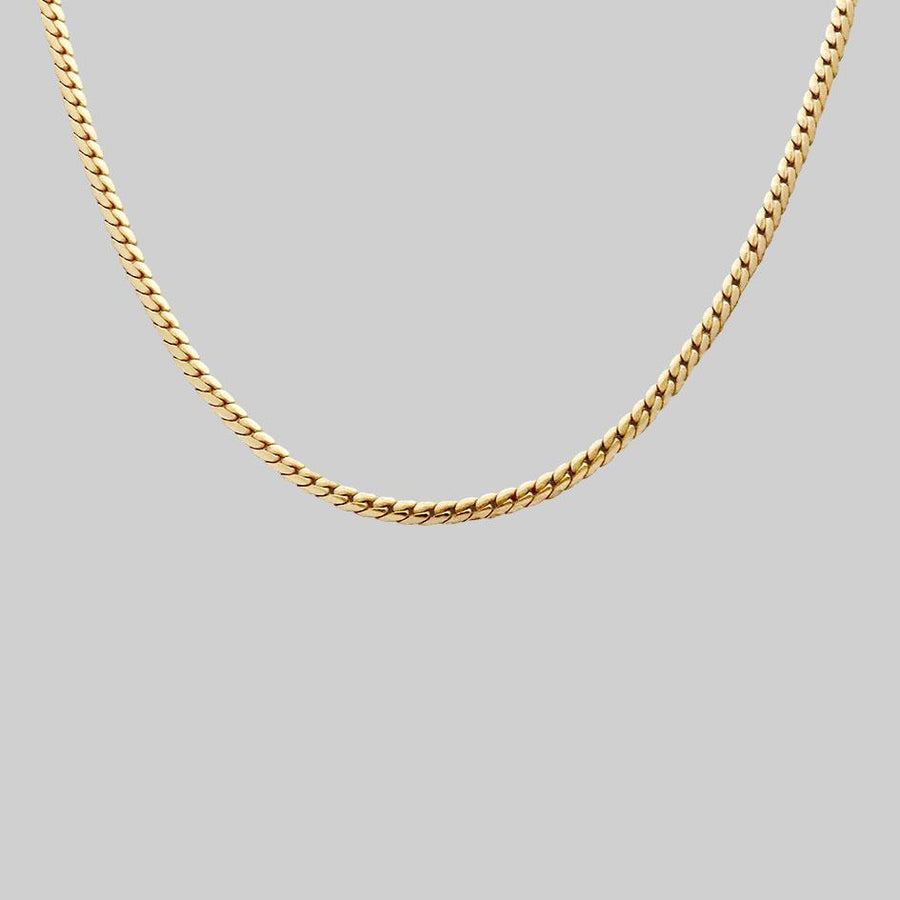 gold snake chain necklace