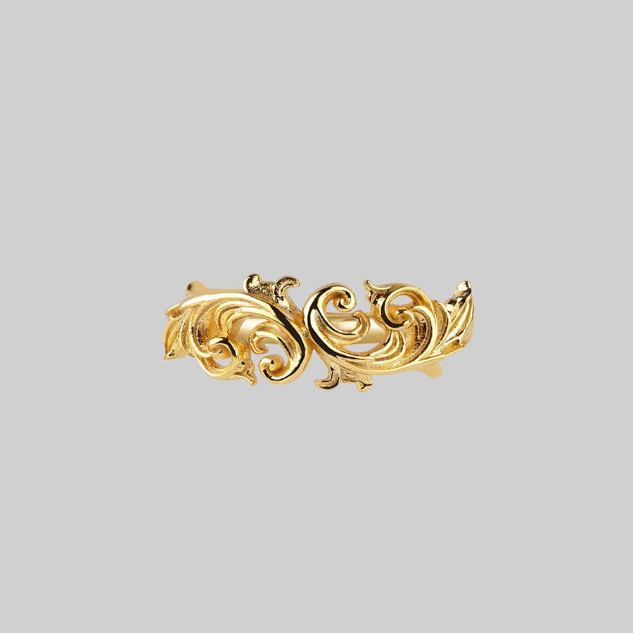 detailed gold ring