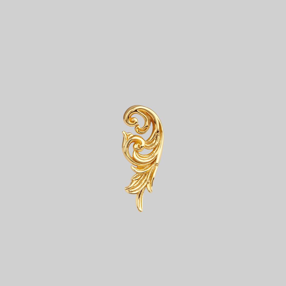 swirl detail cartilage earring
