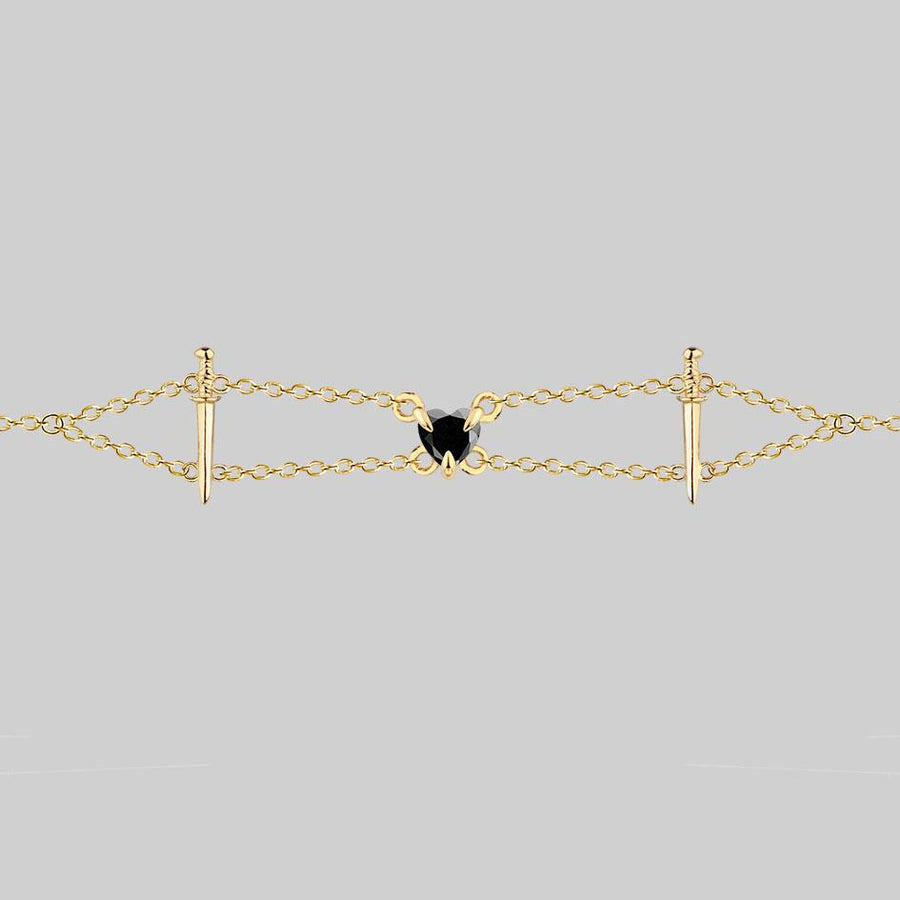 heart and sword choker necklace