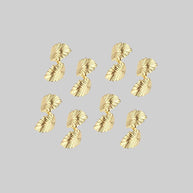 gold hair accessories twist into hair