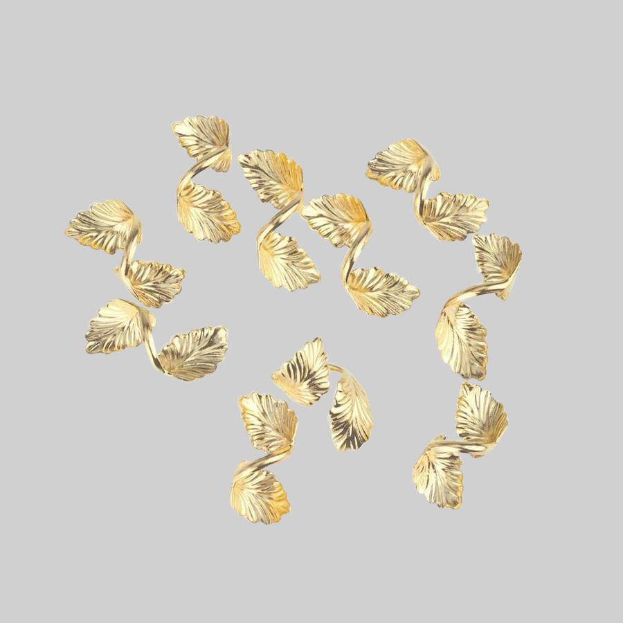 gold leaf hair accessories
