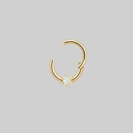 opal gemstone nose ring and daith body jewellery