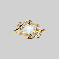 gold opal gemstone ring 