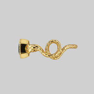 gold gothic snake ring