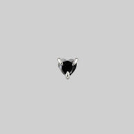 black heart gemstone tragus stud earring