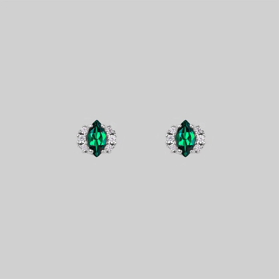 sparkly gemstone stud earrings