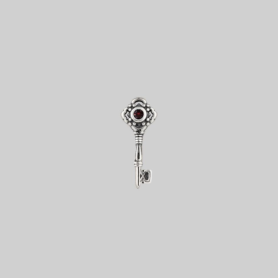 TWILIGHT. Skeleton Key Stud Earring - Silver silver key earring stud