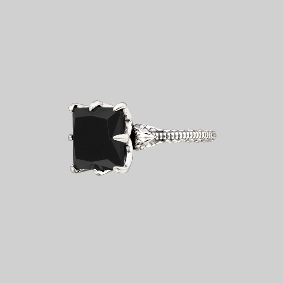 BITTERSWEET. Double Serpent Onyx Ring - Silver BITTERSWEET. Double Serpent Onyx Ring - Silver