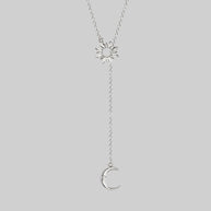 silver y-shape necklace 