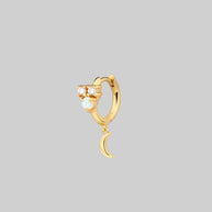 mini moon gold hoop earring