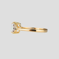 multicoloured opal ring gold