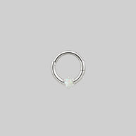 opal diamond septum ring silver