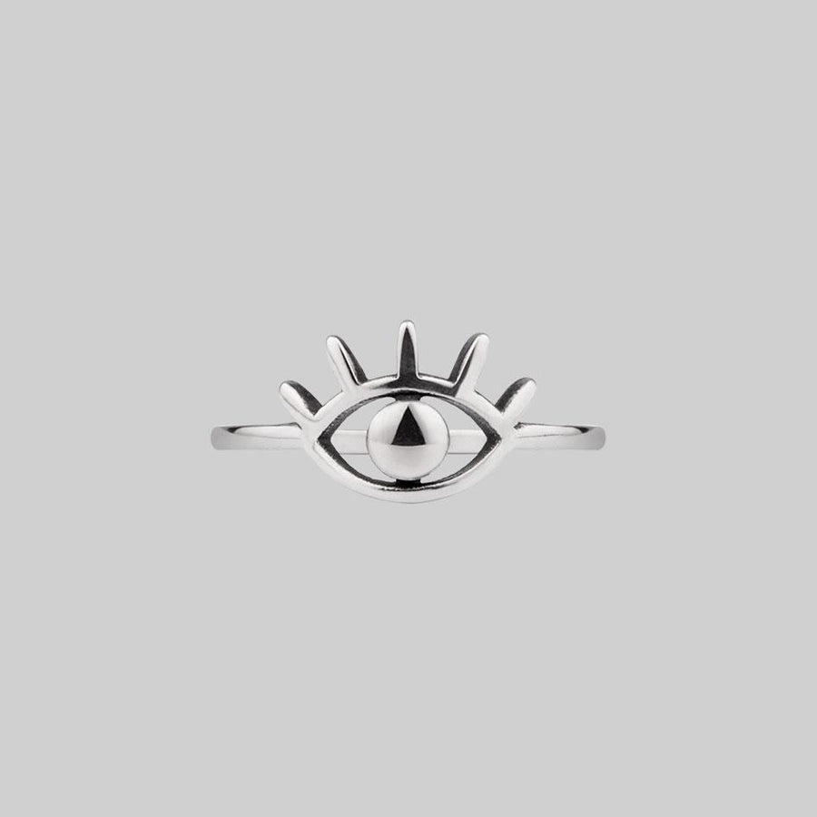 sterling silver eye ring