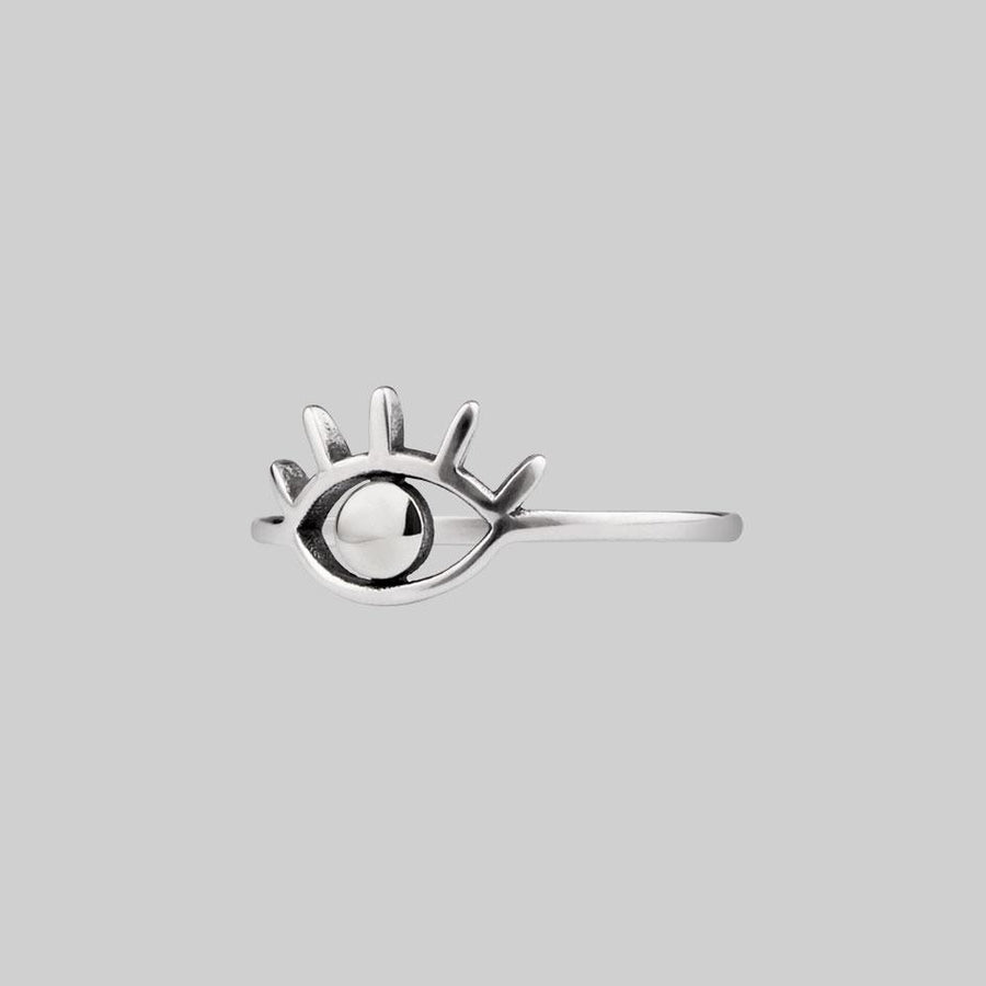 All Seeing Eye Ring - Silver eye design silver ring
