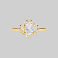 Vintage style Cluster opal ring