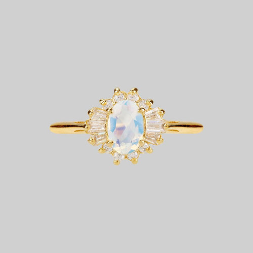 FAWN. Opal Gold Leaf Ring