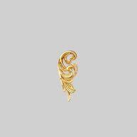 gold swirl tragus stud earring