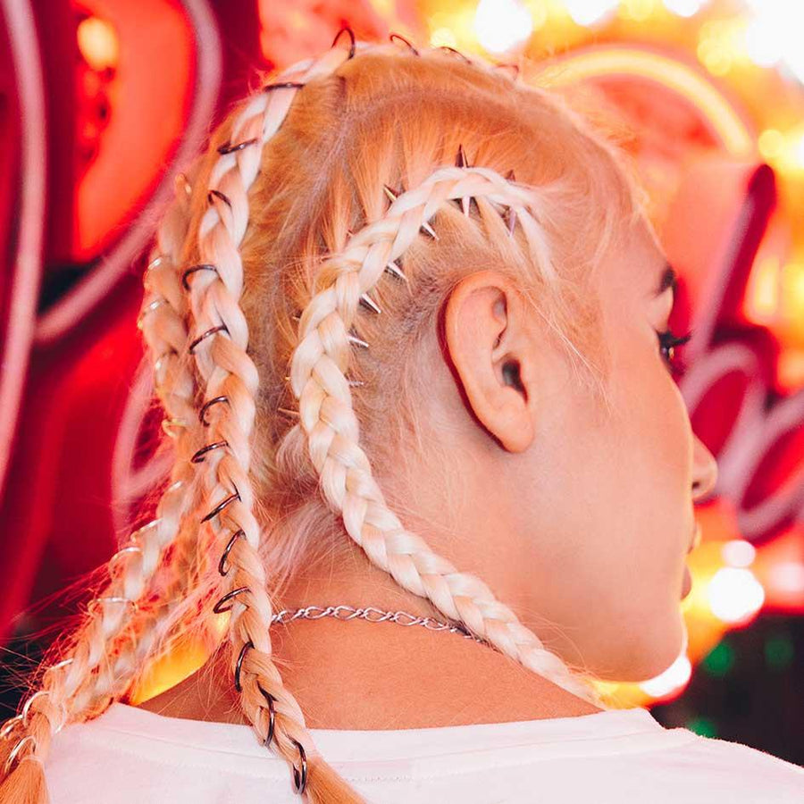 PHOENIX. Silver Hair Spikes PHOENIX. Silver Hair Spikes
