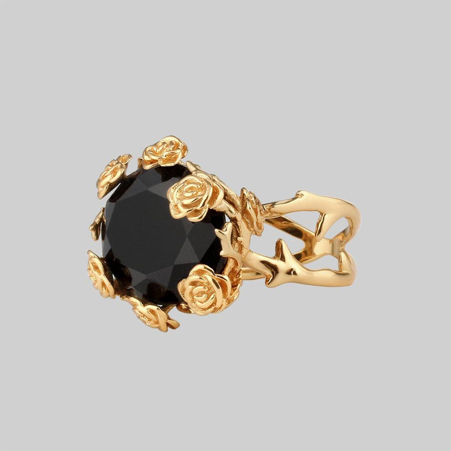 onyx gemstone ring