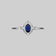 royal blue gemstone ring silver