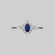royal blue gemstone ring silver