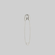 safety pin earring silver
