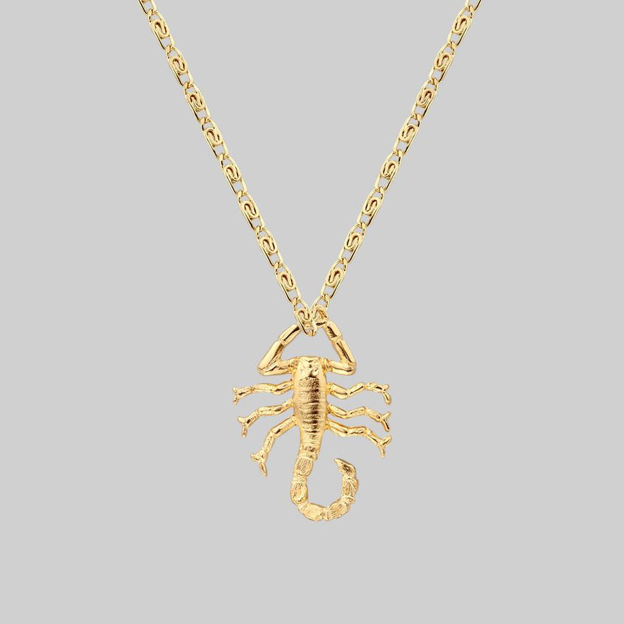 NOXIOUS. Scorpion Charm Necklace - Gold gold scorpion pendant necklace