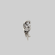silver swirl tragus stud earring