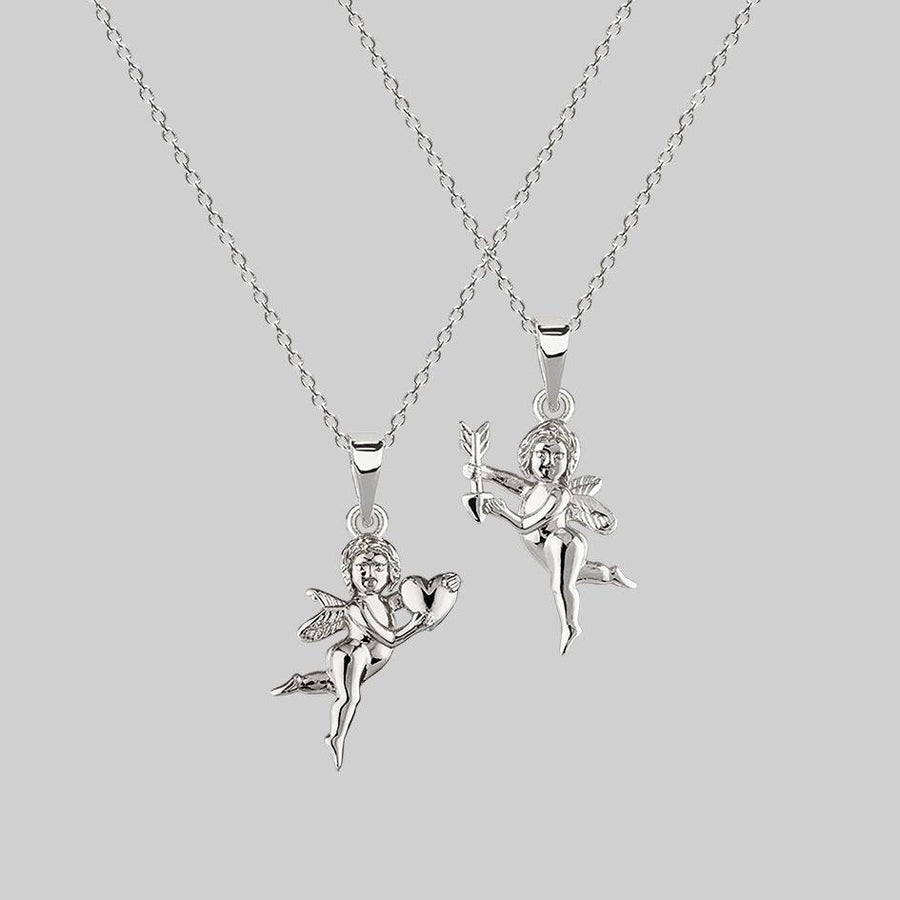 cherub necklaces silver, renaissance jewellery