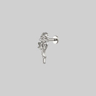 rose helix stud, rose helix earring