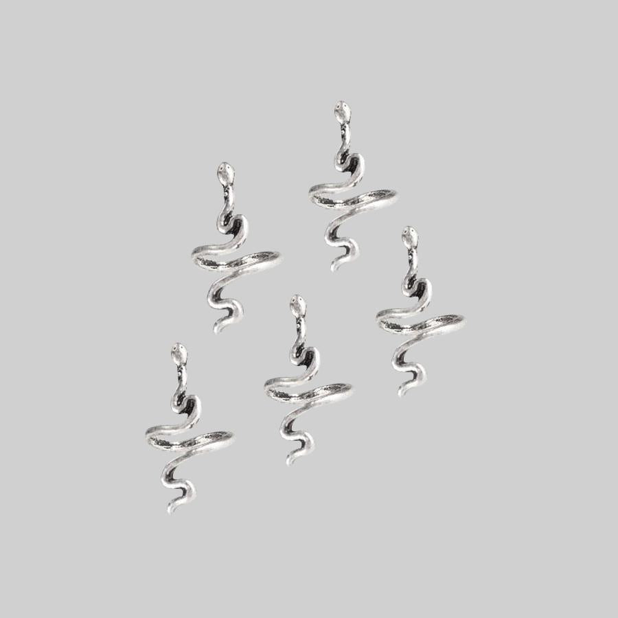 silver twisted snake hair accessories