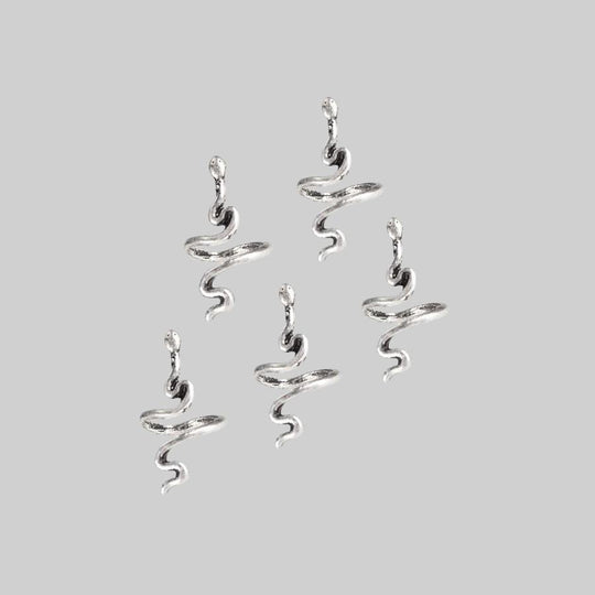 MARTHA. Snake Hair Twists - Silver