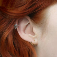 detailed skeleton gothic earrings