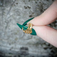 skeleton hand earring stud