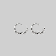 snake skin detailed clicker hoops