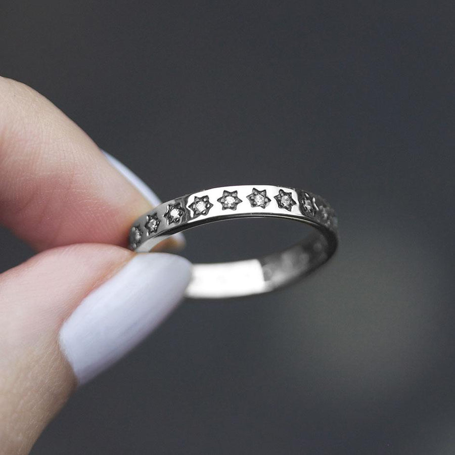 COUNTING STARS. Cubic Zirconia Silver Star Ring COUNTING STARS. Cubic Zirconia Silver Star Ring