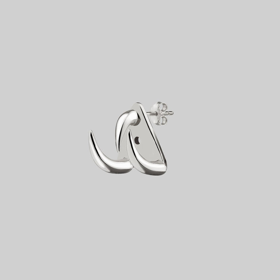 sterling silver claw stud single helix earring