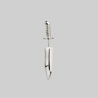sterling silver knife stud earring