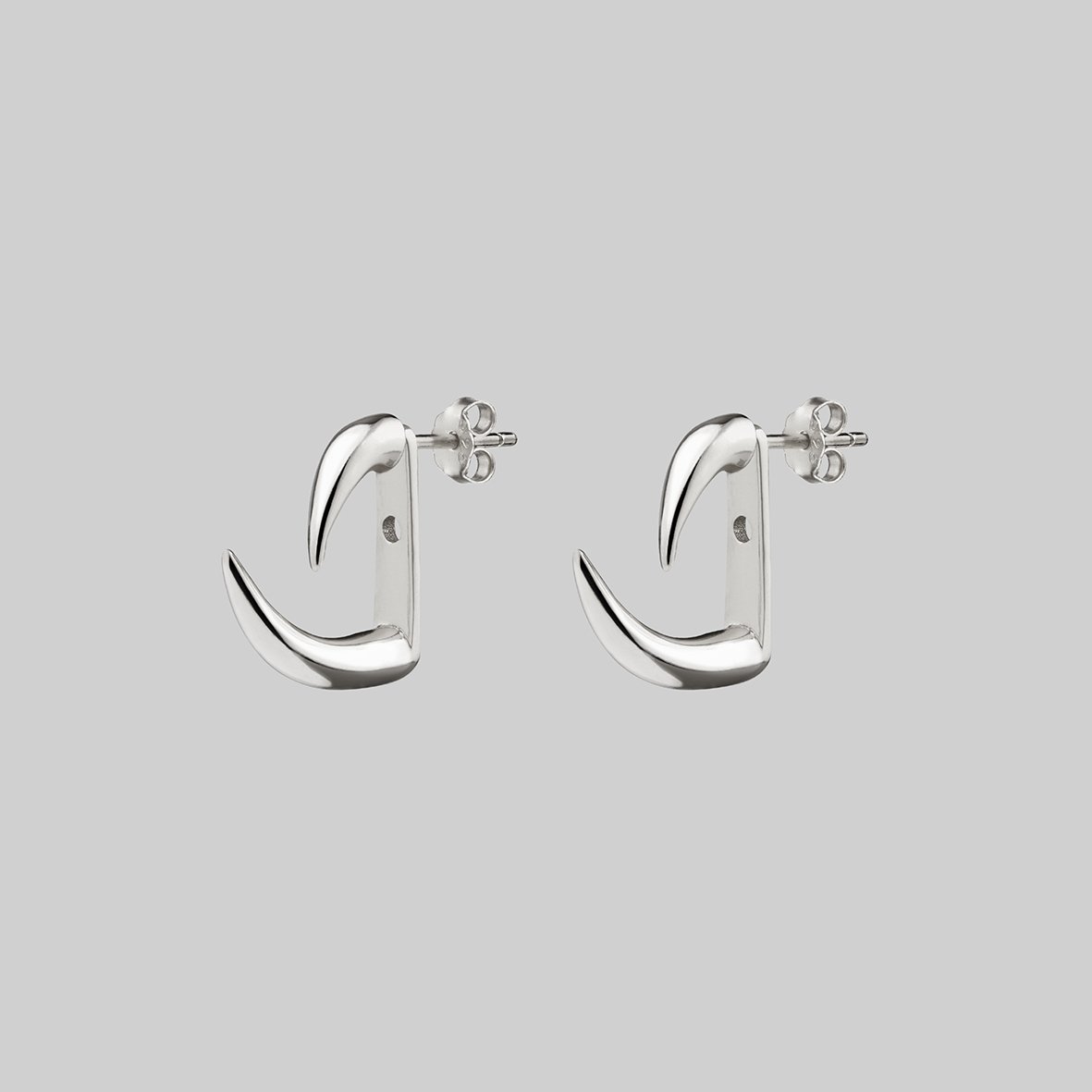 sterling silver claw earrings