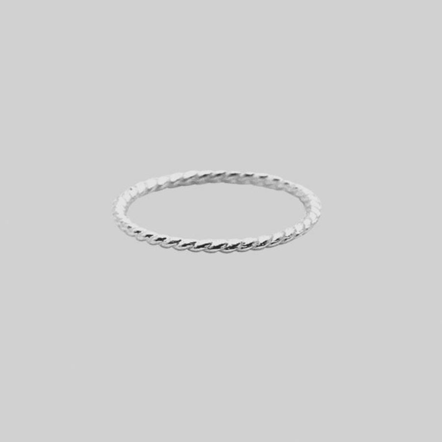 Sterling Silver Twisted Midi Ring