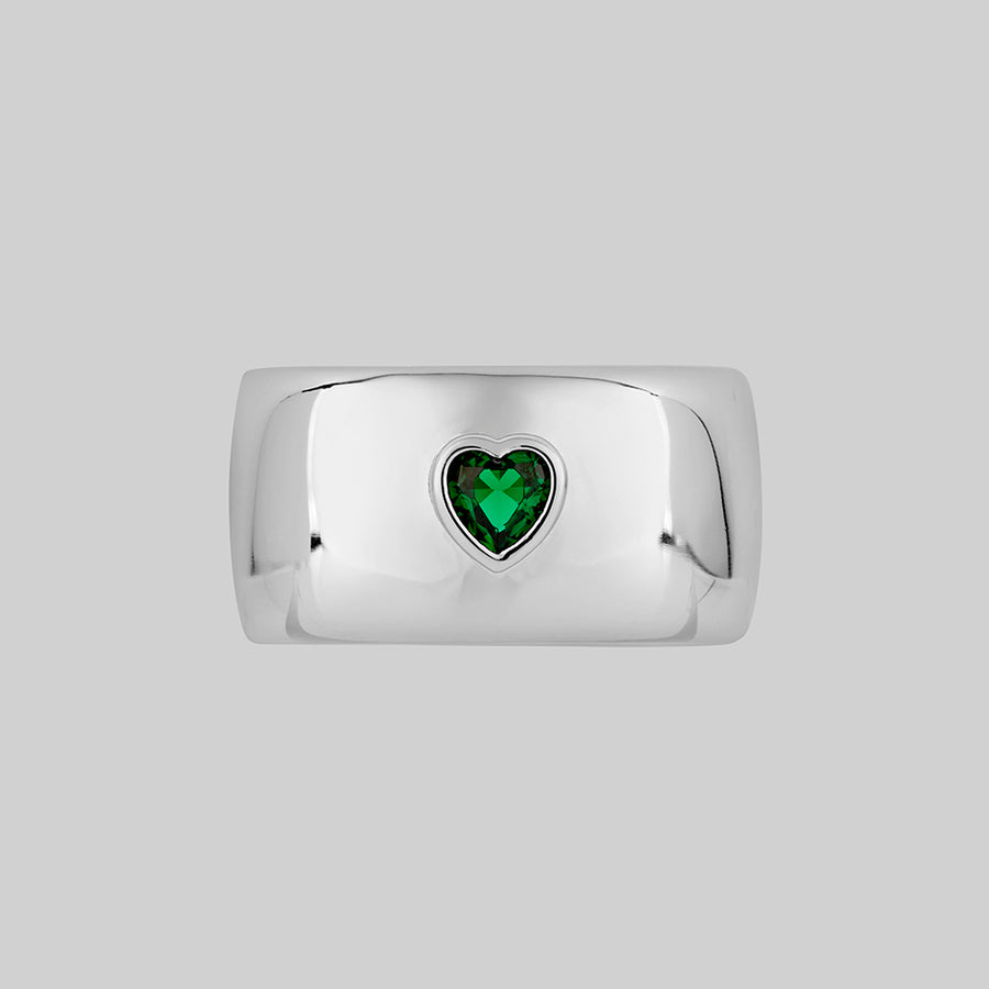 sterling silver wide band ring