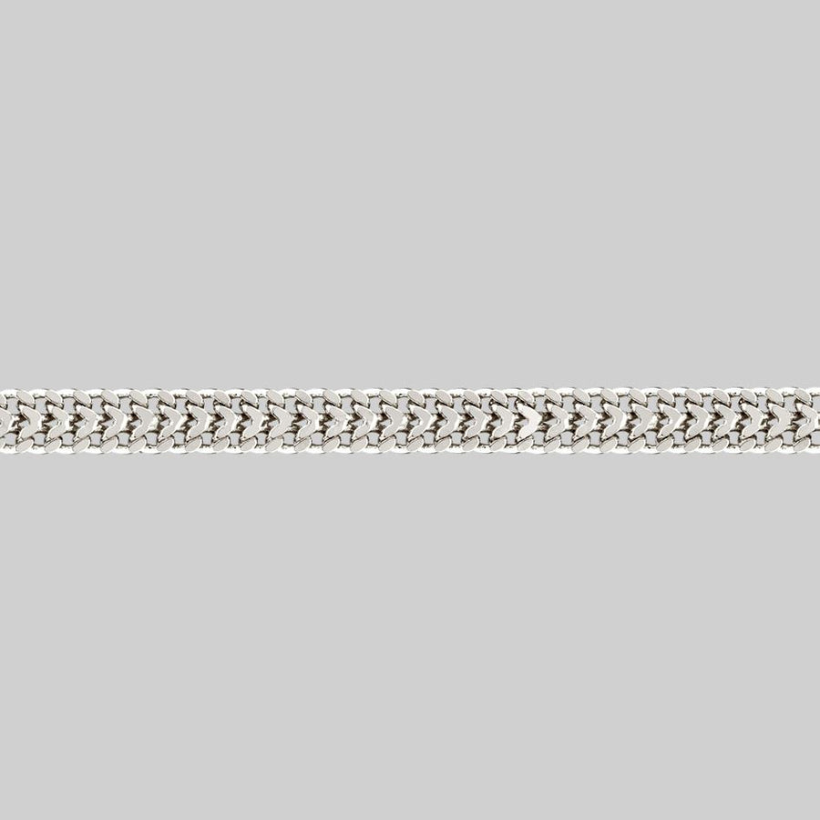 SOLACE. Wide Curb Chain Choker - Silver thick gold chain choker