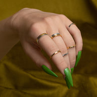 thin band midi rings