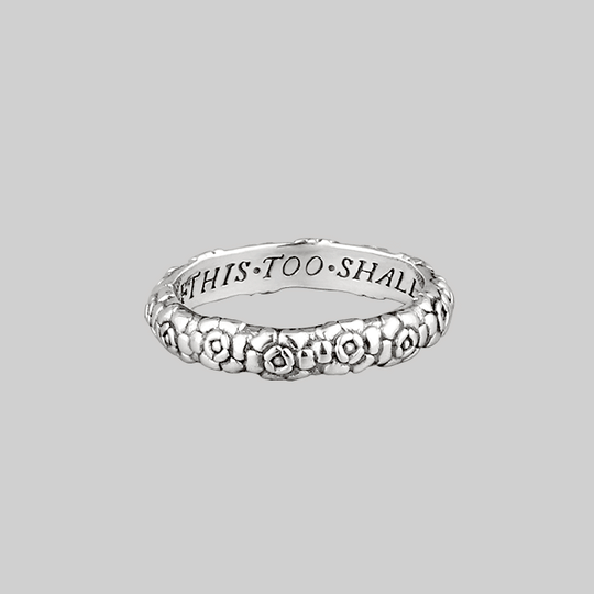 This Too Shall Pass Posie Ring - Silver