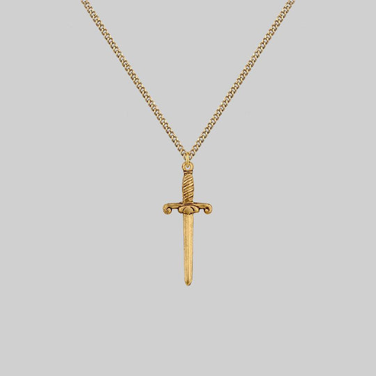 TRUST. Dagger Necklace - Gold
