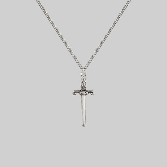 TRUST. Dagger Necklace - Silver