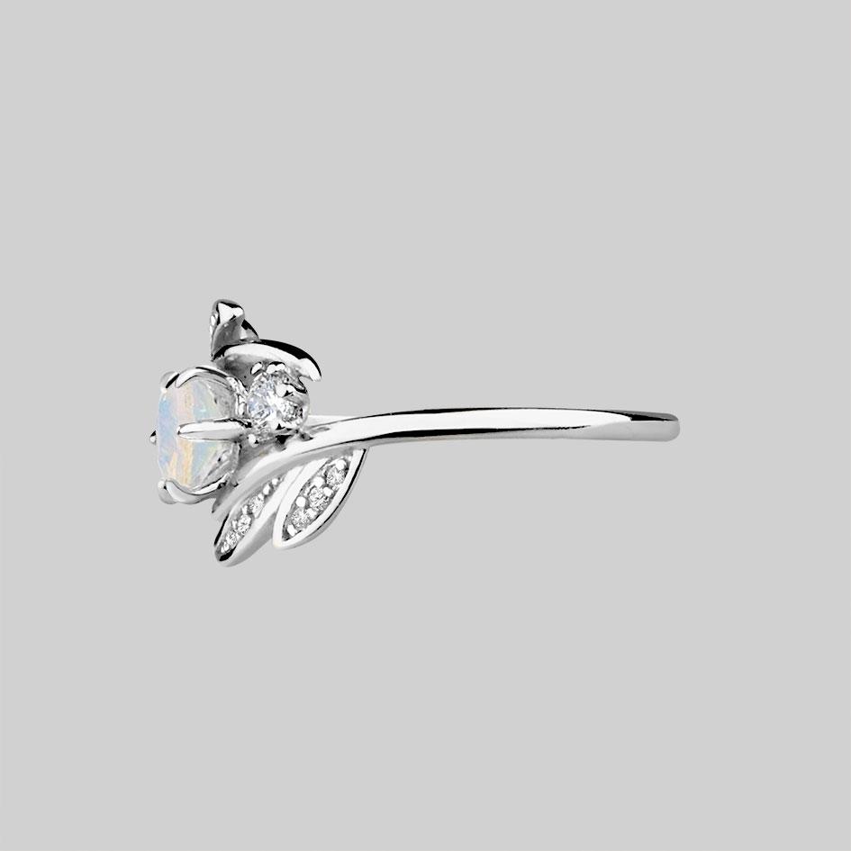 sterling silver opal ring