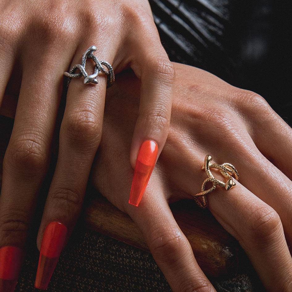 twisted serpent ring