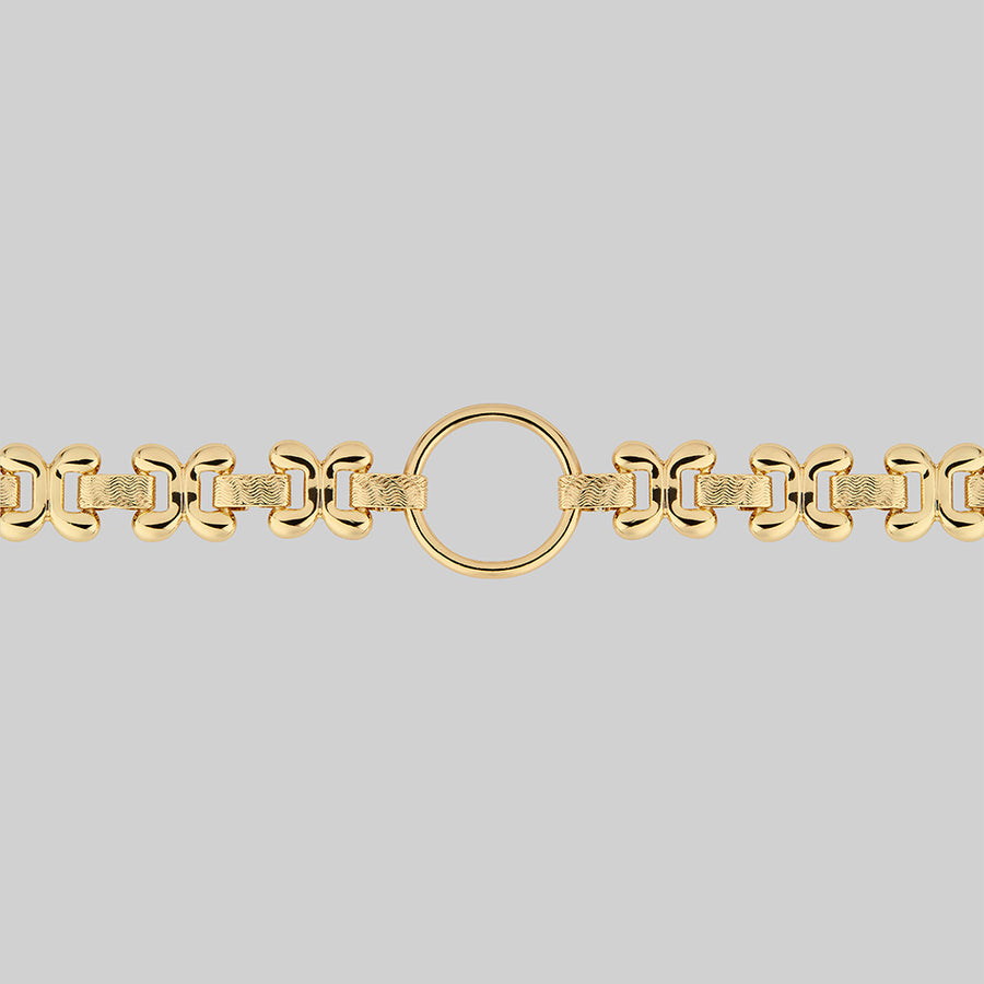 BRIDGET. Fancy Link Chain Choker - Gold